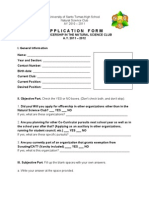 Application Form