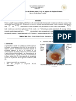 Analisis Gravimetrico de Hierro Como Fe2O3 en Grajeas de Sulfato Ferroso