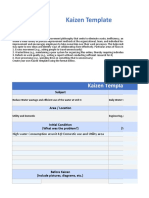 Free Kaizen Template Excel Download