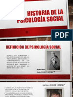 Historia de La Psicología Social