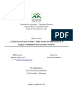 Avaliação Da Consociação de Milho e Feijao em Diferentes Niveis de Irrigação e Fertilidade de Solo No Distrito de Chókwè Nlasse