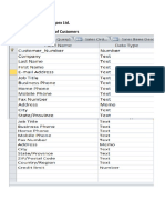 Create A Database Apex Ltd. A. Create A Table of Customers