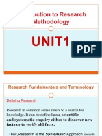 Introduction To Research Methodology