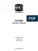 GX 6000 Manual