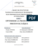 L'optimisation de La Production Photovoltaïque