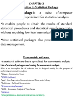 Chapter-2 Introduction To Statistical Package