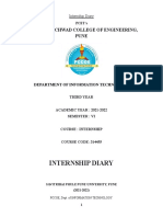 Internship Diary - Format