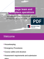 Manage Team and Workplace Operations PowerPoint