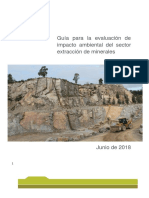 Guia para La Evaluacion de Impacto Ambiental Del Sector Extraccion de Minerales