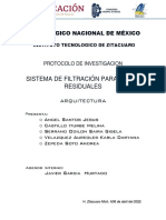 Proyecto de Filtracion de Aguas Residuales - Equipo 6