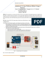 Design To Implementation of A Line Follower Robot Using 5 Sensors