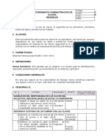 Procedimiento Administracion Claves