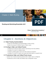 Chapter 2: Static Routing: Routing and Switching Essentials v6.0