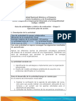 GuÃ - A de Actividades y Rãºbrica de Evaluaciã N - Etapa 5 - EjecuciÃ N Plan de Acciã N