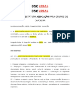 OSC LEGAL Modelo Estatuto Associação Grupo Capoeira