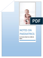 Notes On Paediatrics (Aindrani Akka)