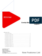 ECU List 7 8 0 New Features List