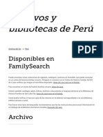 Archivos y Bibliotecas de Perú