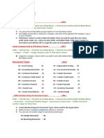 4-Field Status, Document Types and Posting Keys