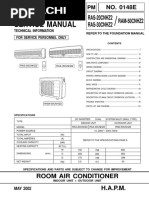 Service Manual: RAS-20CNHZ2 RAS-30CNHZ2 RAM-50CNHZ2