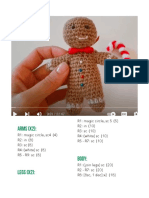 Crochet Pattern - Gingerbread Man