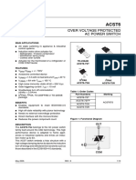 Acst6: Over Voltage Protected Ac Power Switch