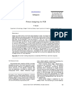 Primer Designing For PCR: Colloquium