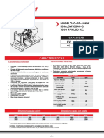 Modelo: G-Gp-40Kw IGSA, 3M10G40-6, 1800 RPM, 60 HZ.: Capacidad