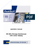 Peaktech 1200 User Manual