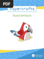 Papercraft Guacamaya