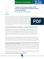 Policy Brief: The Role of Traditional Justice Institutions in Peacebuilding: Lessons Learned From The Gereb in Northeast Ethiopia