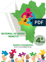 4 Ano - Atividades de Apoio Remoto - 01 A 12 de Novembro de 2021