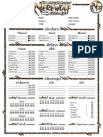 W20 Character Sheet