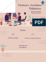 Técnicas y Auxiliares Didácticos.