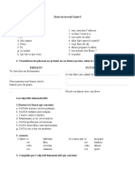 Fiche de Travail Unite 5 A VI-a