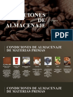 Condiciones de Almacenaje