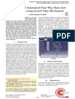 Fabrication of Automated Four-Way Hack Saw Machine by Using Scotch Yoke Mechanism
