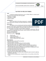 Expt No: Date:: Load Test On Pelton Wheel