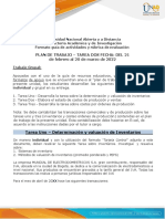 Plan de Trabajo Tarea 2 - Aplicar Los Costos Por Órdenes de Producción