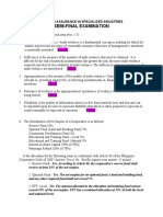 Semi-Final Examination: Auditing Assurance in Specialized Industries