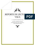 Reporte de Lectura La Vaca