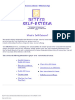 Improving Self Esteem