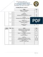 Teaching Plan For Grade 10 Arabic Language