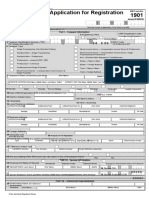 Application For Registration: Republic of The Philippines Department of Finance Bureau of Internal Revenue BIR Form No