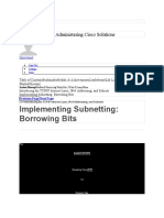 Implementing Subnetting: Borrowing Bits: Implementing and Administering Cisco Solutions