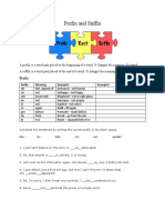 Prefix and Suffix