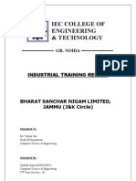 BSNL Training Report - Sarthak Gupta