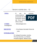 T2 Metodologia de La Investigación - Salud Sexual