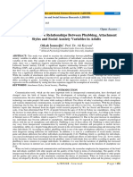 Investigation of The Relationships Between Phubbing, Attachment Styles and Social Anxiety Variables in Adults