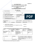 (Appendix-I) Allahabad Bank Application Form For Micro and Small Enterprises (Mses) (For Office Use)